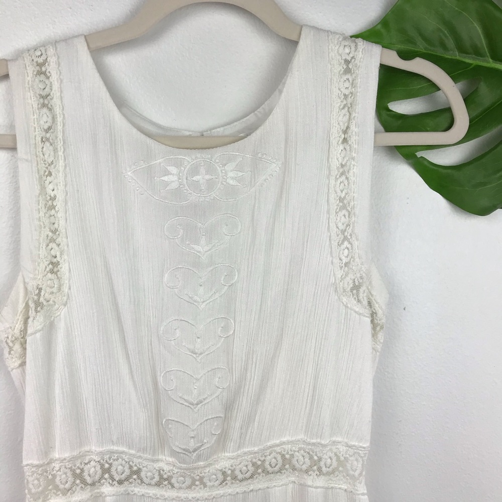 WHITE BOHO DRESS - Picture 3 of 5